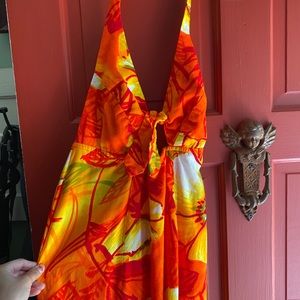Vintage Hawaiian maxi dress s/m